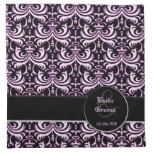 Big Bold Damask (Pink) (Wedding) Napkin