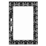 Big Bold Damask (White) Dry-Erase Whiteboard