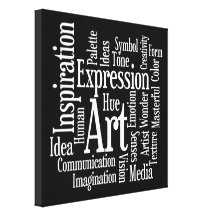 Big Bold Inspiration - Artists Creativity Words Canvas Prints
