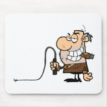 Big Boss With A Whip In His Hand Mousepads