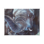Big Boy Elephant Wrapped Canvas Print