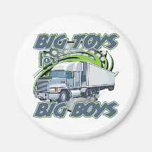 Big Boys Trucking Refrigerator Magnet
