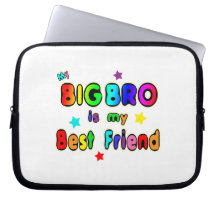 Big Bro Best Friend Laptop Sleeve