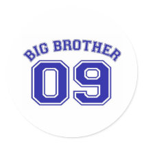 big brother 09 round sticker