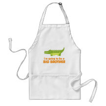 Big Brother Alligator T-shirt Aprons