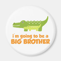 Big Brother Alligator T-shirt Fridge Magnets