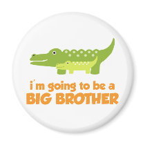 Big Brother Alligator T-shirt Fridge Magnets