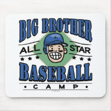 Big Brother Baseball Blue Helmet Mouse Pad