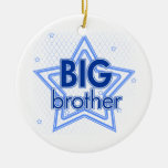 Big brother blue stars ornament