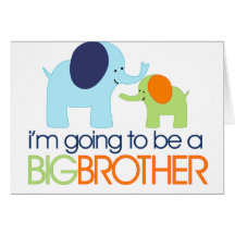 Big Brother Elephant T-shirt Cards
