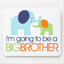 Big Brother Elephant T-shirt Mouse Pads