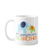 Big Brother Elephant T-shirt Coffee Mugs