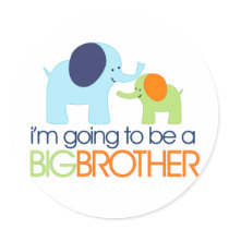 Big Brother Elephant T-shirt Stickers