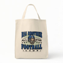 Big Brother Football Blue Helmet Canvas Bags