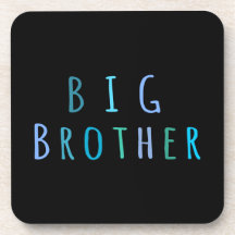 Big Brother in blue Beverage Coaster