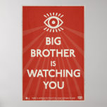 Big Brother is Watching You Propaganda Poster posters
