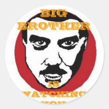 BIG BROTHER IS WATCHING YOU STICKERS