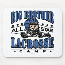 Big Brother Lacrosse Blue Helmet Mouse Pad