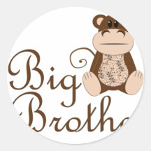Big Brother Monkey Stickers