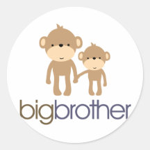 Big Brother Monkey T-shirt Sticker