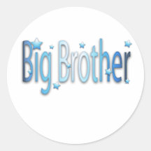 big.brother round sticker