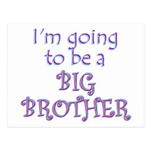 Big Brother/Sister Post Card
