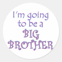 Big Brother/Sister Round Sticker
