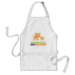 Big Brother Tiger T-shirt Pregnancy Announcement Apron