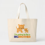 Big Brother Tiger T-shirt Pregnancy Announcement Canvas Bags