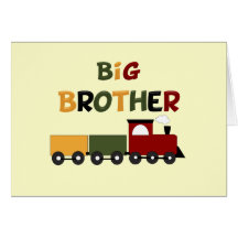 Big Brother Train Greeting Cards
