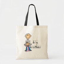 Big Brother with Baby Sister Tshirts and Gifts Canvas Bags