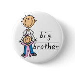Big Brother with Baby Sister Tshirts and Gifts Button