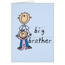 Big Brother with Baby Sister Tshirts and Gifts Greeting Card
