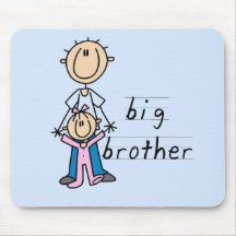 Big Brother with Baby Sister Tshirts and Gifts Mouse Pad