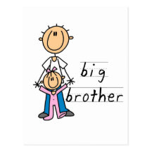 Big Brother with Baby Sister Tshirts and Gifts Postcards