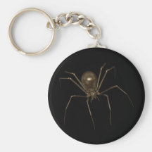 Big Brown 3D Halftone Spider Key Chain