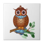 Big Brown Owl  Tile-Trivet