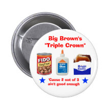 Big Brown's "Triple Crown" Pins