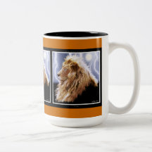 BIG CAT African Lion & Lightning Storm Mug