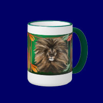 Big Cat and Colorful Jungle mug mugs