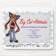 Big Cat Attitudes Mousepad