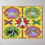 Big Cat Celtic Knot Print
