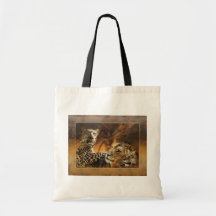 Big cat predator tote bag