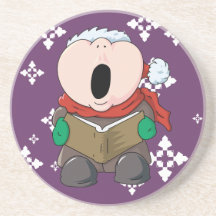 Big Cheeks Caroler Drink Coaster