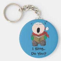 Big Cheeks Caroler Key Chain
