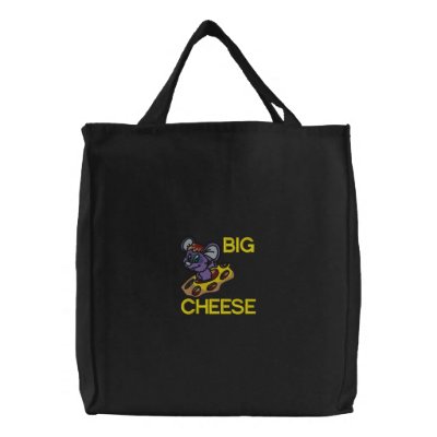 Big Cheese Mouse Embroidered Bag by mothersdaytshirts