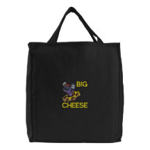 Big Cheese Mouse Embroidered Bag