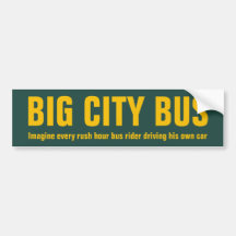 Big City Bus Bumper Sticker