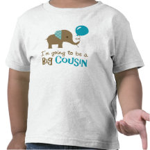 Big Cousin to be - Mod Elephant T Shirt