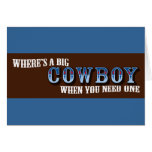 Big Cowboys Greeting Cards